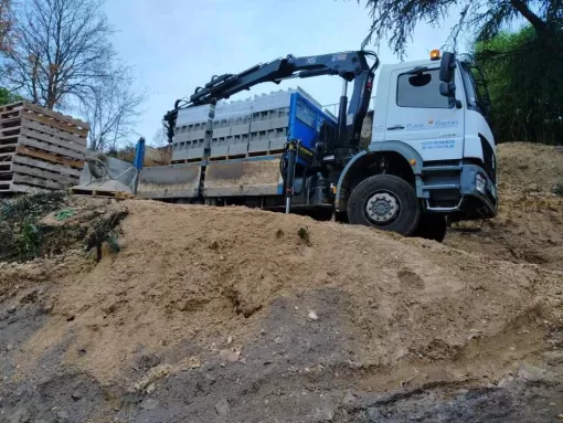 Livraison matériaux de chantier à Roanne, Renaison, PLASSE ENERGIES