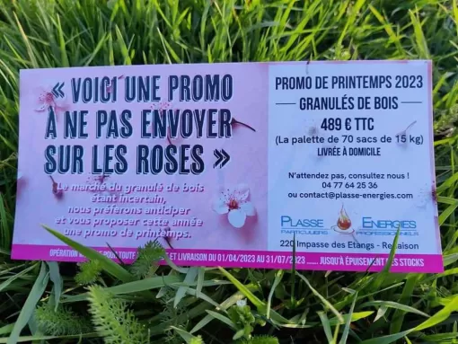 PROMO : Prix compétitifs des granulés de bois à Roanne, Renaison, PLASSE ENERGIES